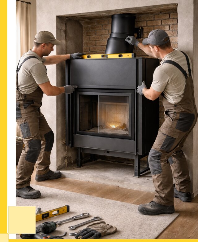 Установка каминных топок в Узловой под ключ от 18333 р. | ЭриданЗлв