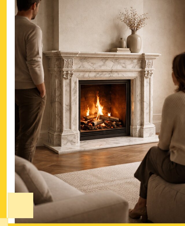 Мраморные камины под ключ в Узловой от 254625 р. | ЭриданЗлв