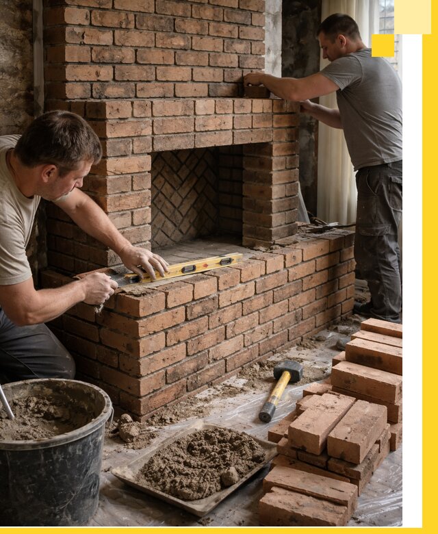 Изготовление и установка кирпичных каминов в Узловой