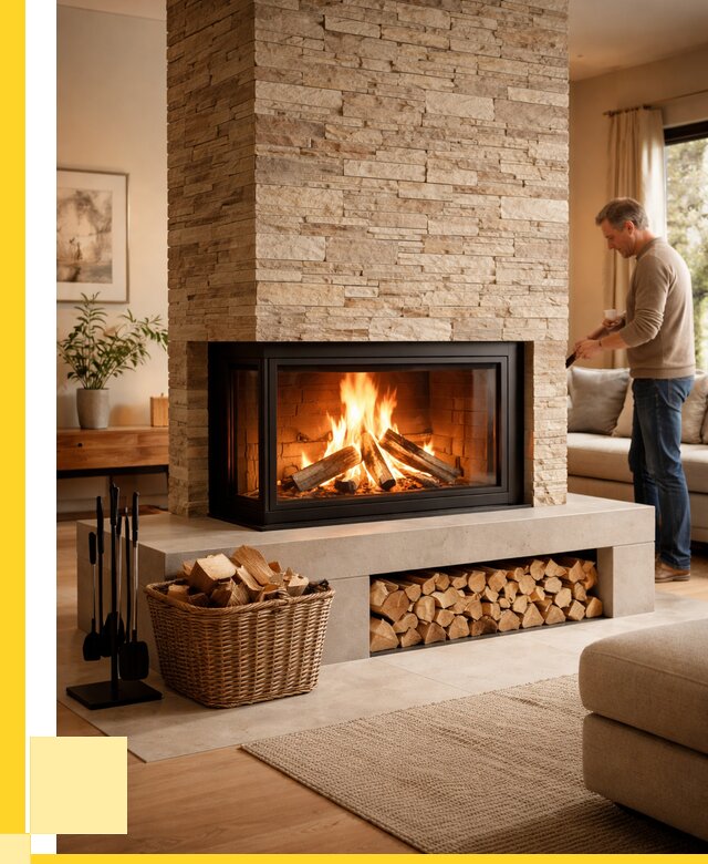 Дровяной камин под ключ в Узловой от 203700 р. | ЭриданЗлв