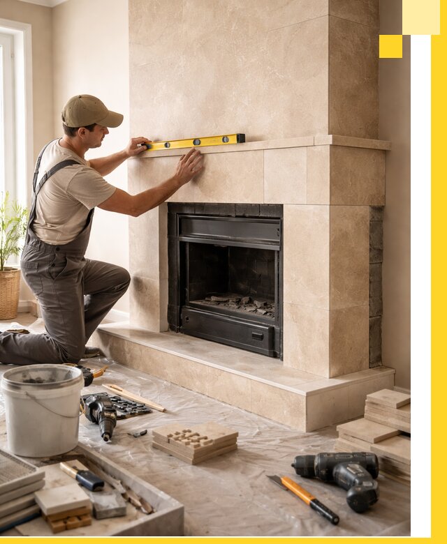 Установка и монтаж каминов в частном доме под ключ в Узловой