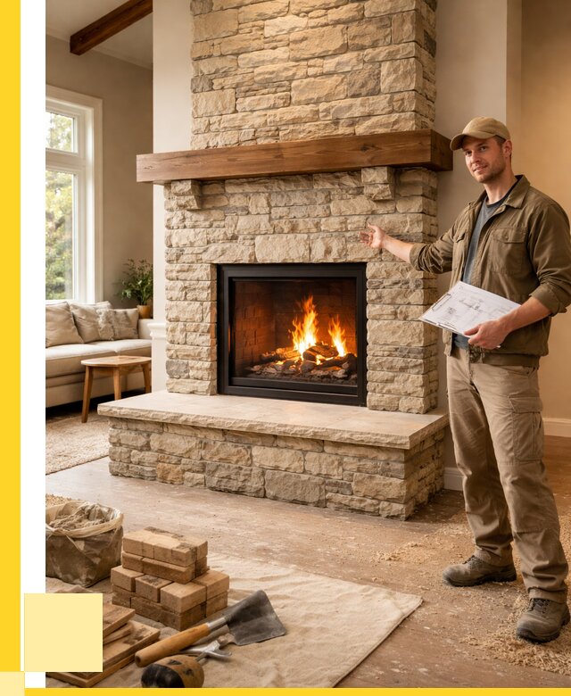 Камины под ключ в Узловой от 183330 р. | ЭриданЗлв — установка