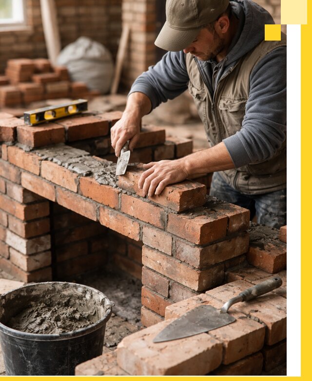 Кладка каминов под ключ в Узловой профессиональная отделка и монтаж