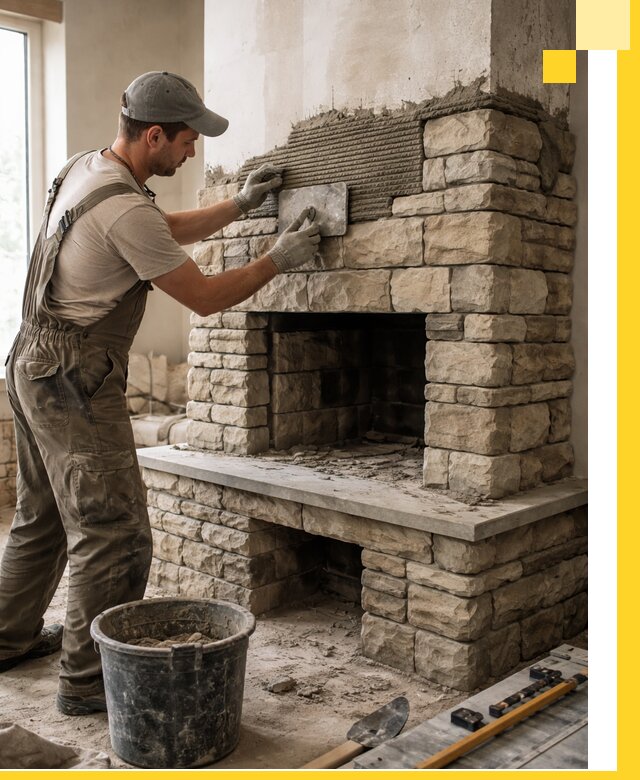 Строительство каминов под ключ в Узловой от проектирования до монтажа