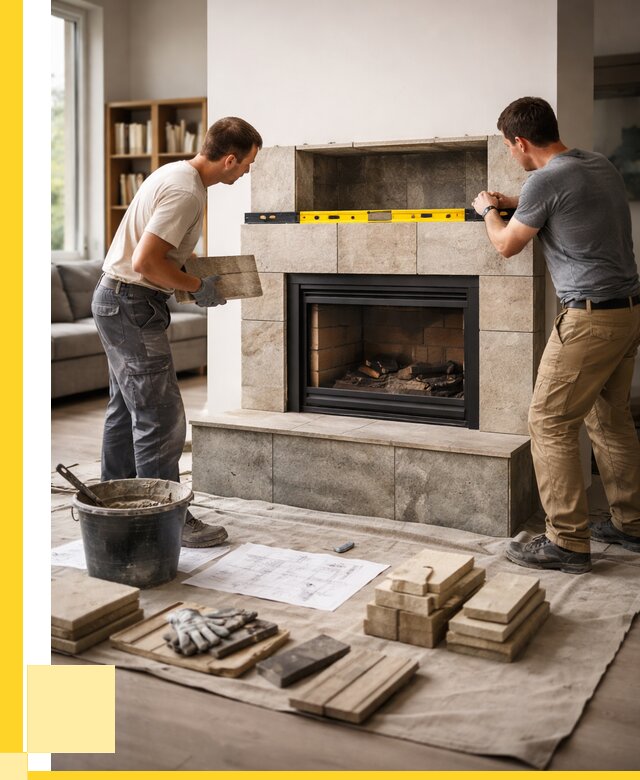 Монтаж каминов и установка в Узловой от 45833 р. | ЭриданЗлв