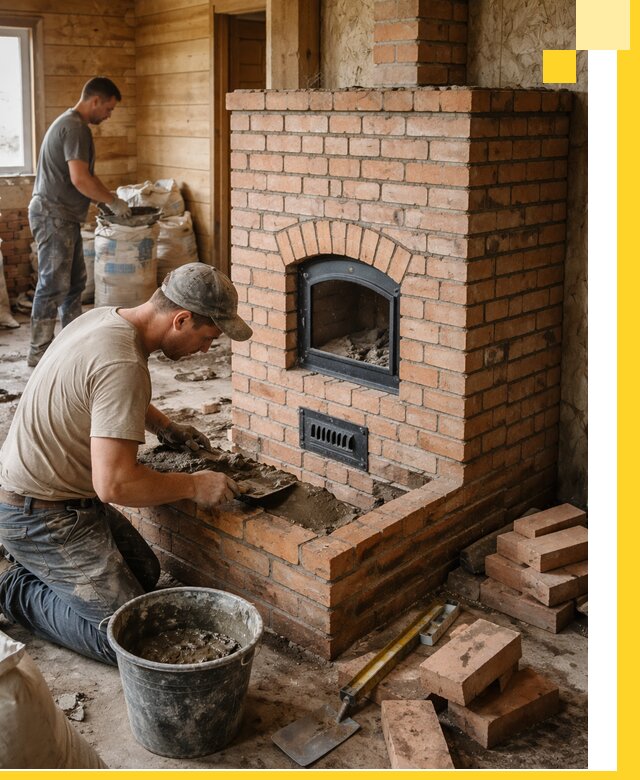 Профессиональное строительство печей в Узловой под ключ