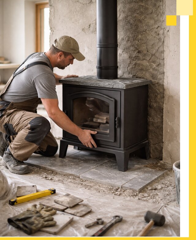 Профессиональный монтаж печей и каминов в Узловой под ключ