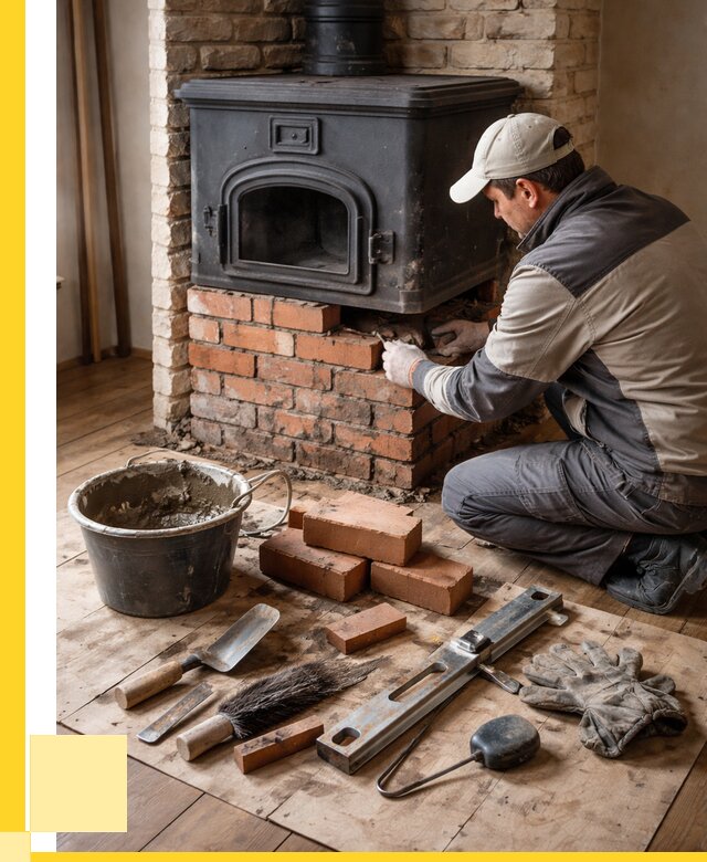 Ремонт печей в Узловой от 12222 р., услуги печника ЭриданЗлв
