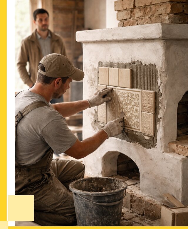 Отделка печей и банных печей в Узловой от 35648 р. | ЭриданЗлв