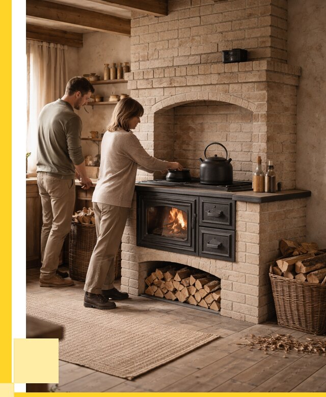 Печи с плитой в Узловой от 45833 р. | ЭриданЗлв — кирпичная печь