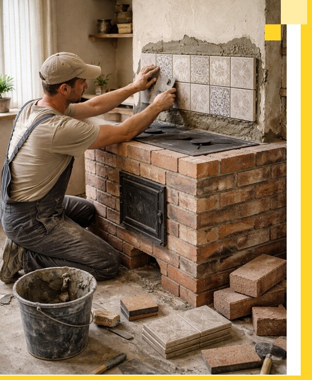 Печи с плитой на заказ монтаж гарантия и сервис в Узловой