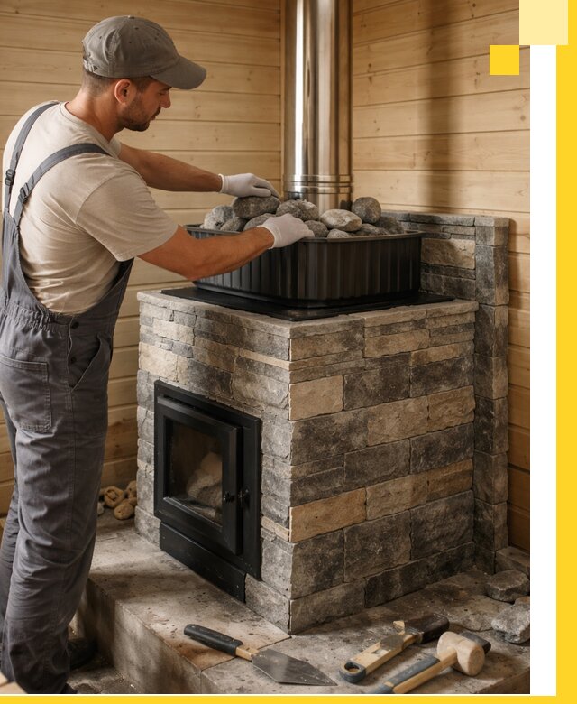 Печи для парной в Узловой, производство, монтаж и обслуживание