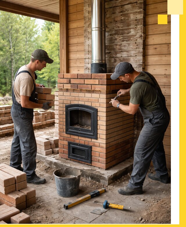 Производство и установка дачных печей под ключ в Узловой