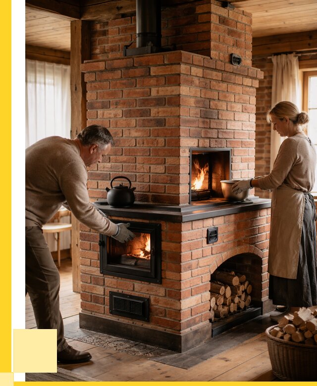 Печи для загородного дома под ключ в Узловой от 81480 р. | ЭриданЗлв