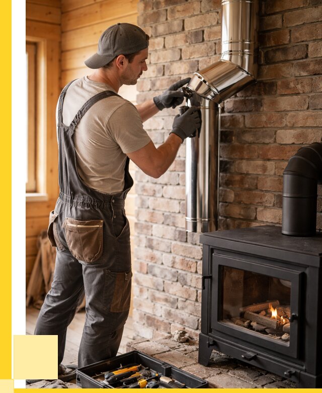 Монтаж дымоходов для печей в Узловой от 7639 р. | ЭриданЗлв
