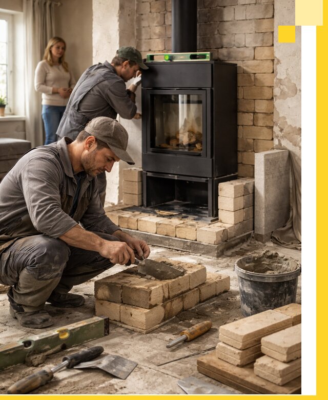 Печи и камины под ключ: проект, установка в Узловой