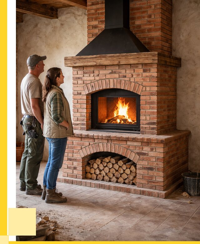 Печи камины из кирпича в Узловой от 122220 р. | ЭриданЗлв