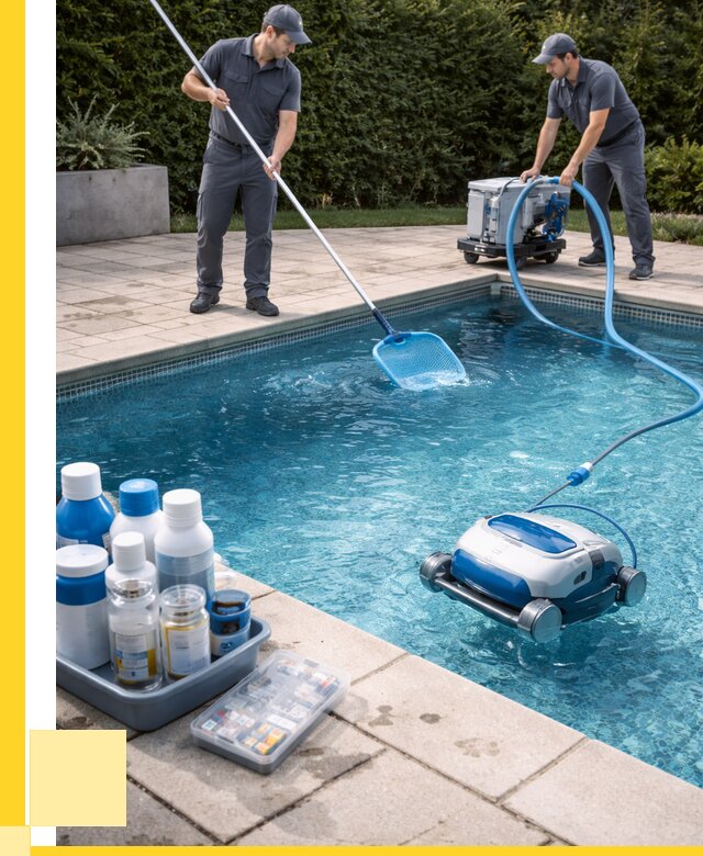 Чистка бассейнов в Узловой роботами, от 4583 р. | ЭриданЗлв