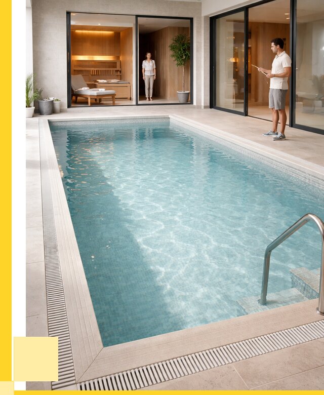 Отделка бассейна пленкой ПВХ в Узловой от 3565 р. - ЭриданЗлв