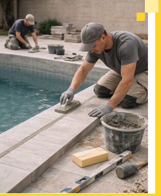 Отделка бассейнов в Узловой: декоративная отделка и гидроизоляция