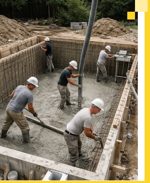 Строительство бетонных бассейнов под ключ в Узловой