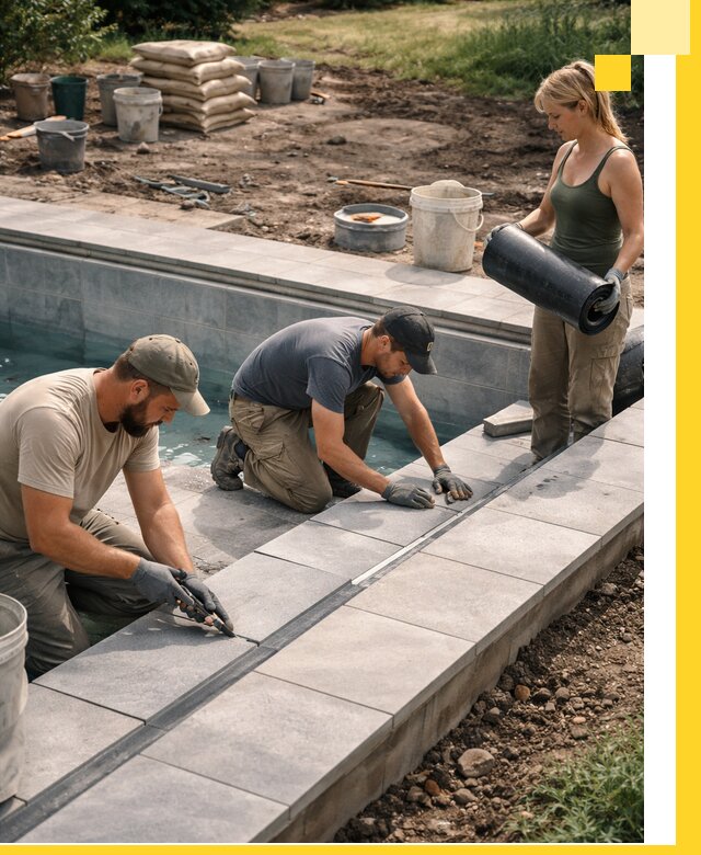 Строительство и монтаж уличных бассейнов под ключ в Узловой