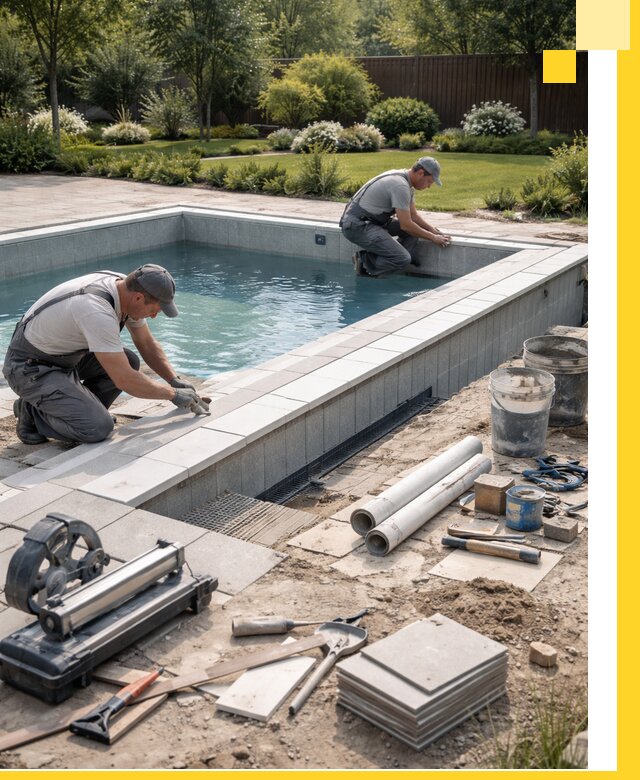 Строительство открытых бассейнов под ключ в Узловой профессионально