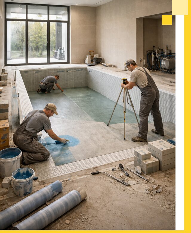 Проект и строительство закрытых бассейнов в Узловой под ключ