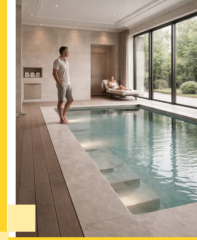 Бассейны в коттедже под ключ в Узловой от 1222200 р. | ЭриданЗлв