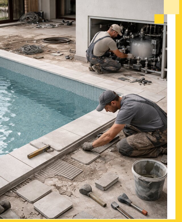 Строительство и монтаж бассейнов в коттедже в Узловой