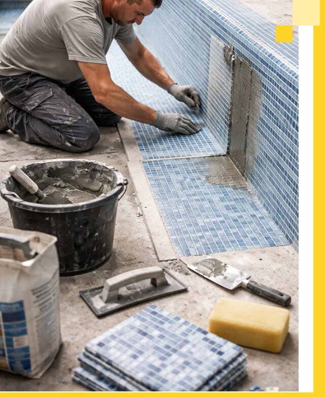 Укладка и ремонт мозаики для бассейнов под ключ в Узловой