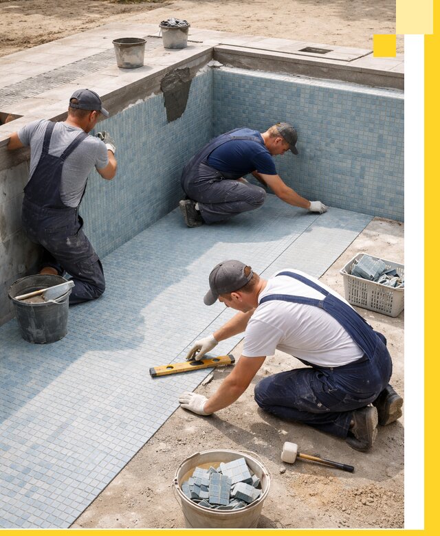 Укладка и установка плитки для бассейнов под ключ в Узловой