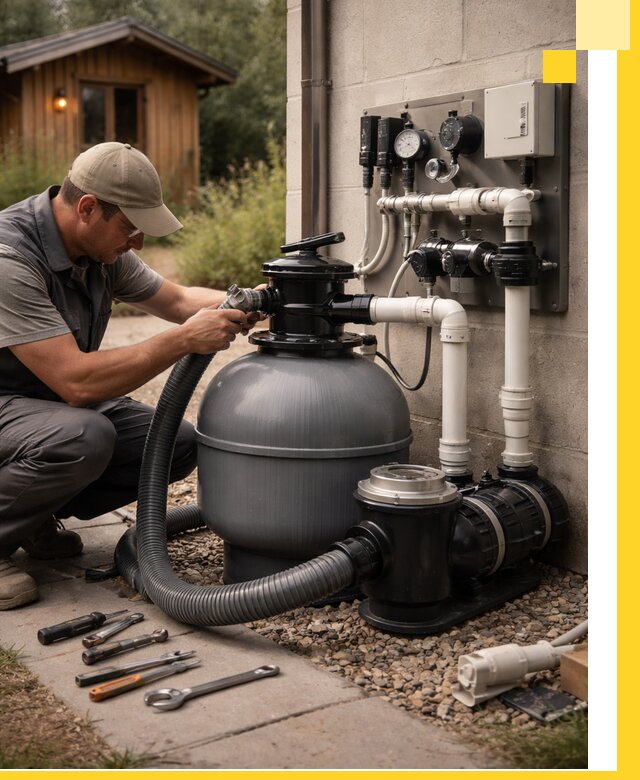 Продажа и монтаж фильтров и насосов для бассейнов в Узловой