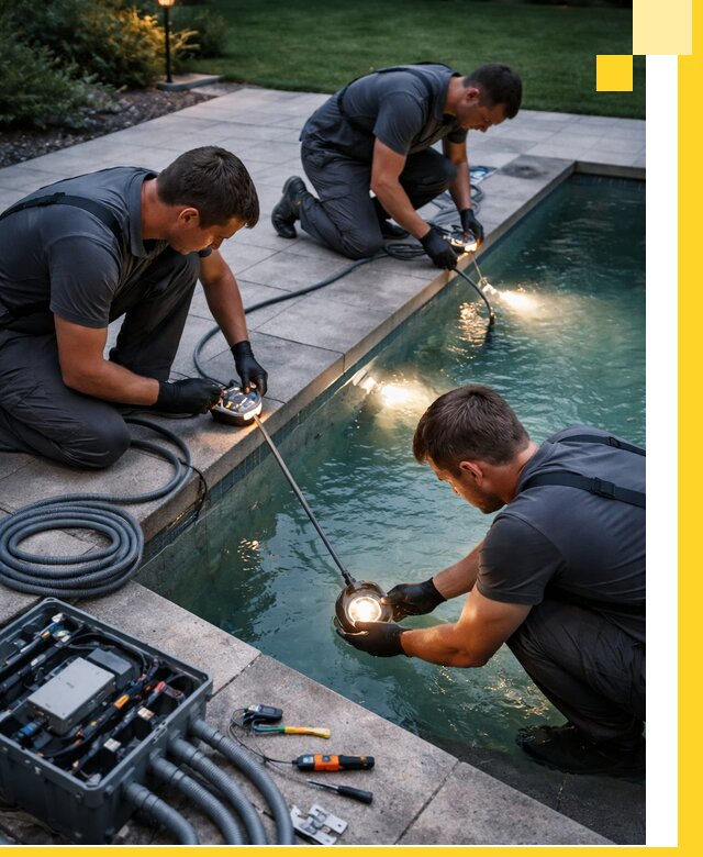 Профессиональное освещение бассейнов в Узловой: дизайн и монтаж