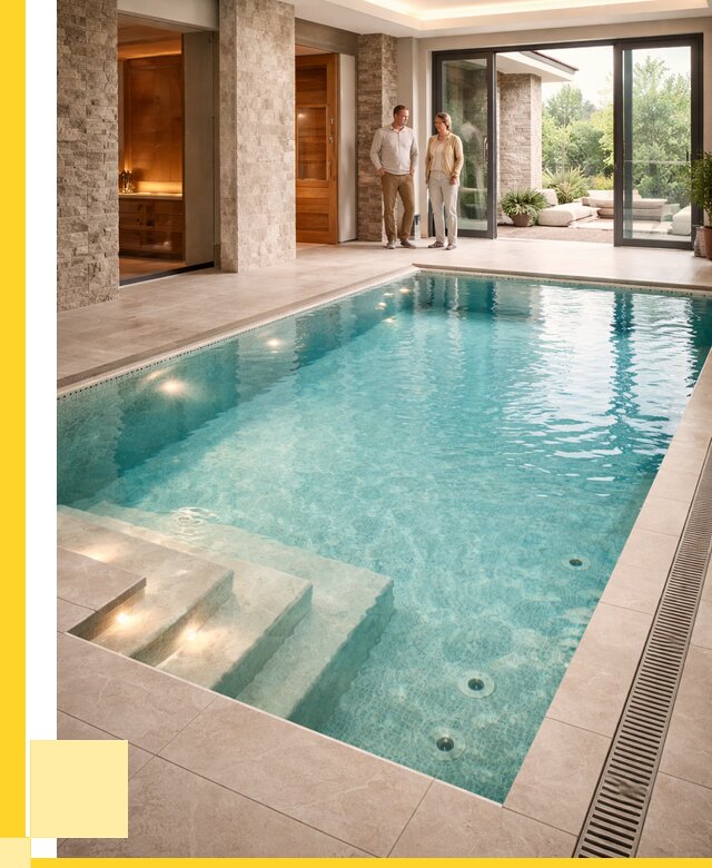 Бассейн во дворе в Узловой: проект, отделка от 1222200 р. | ЭриданЗлв