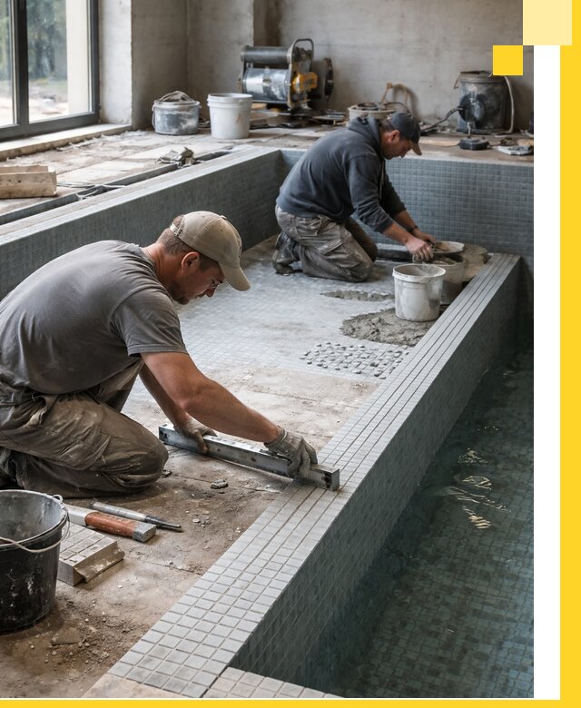 Строительство бассейна в частном доме в Узловой под ключ