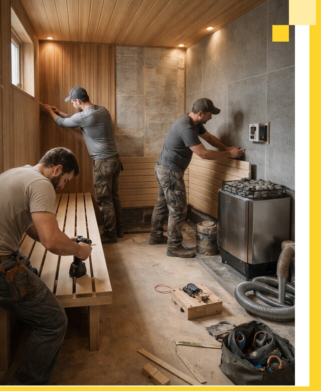 Сауны под ключ в Узловой, проектирование, строительство, отделка