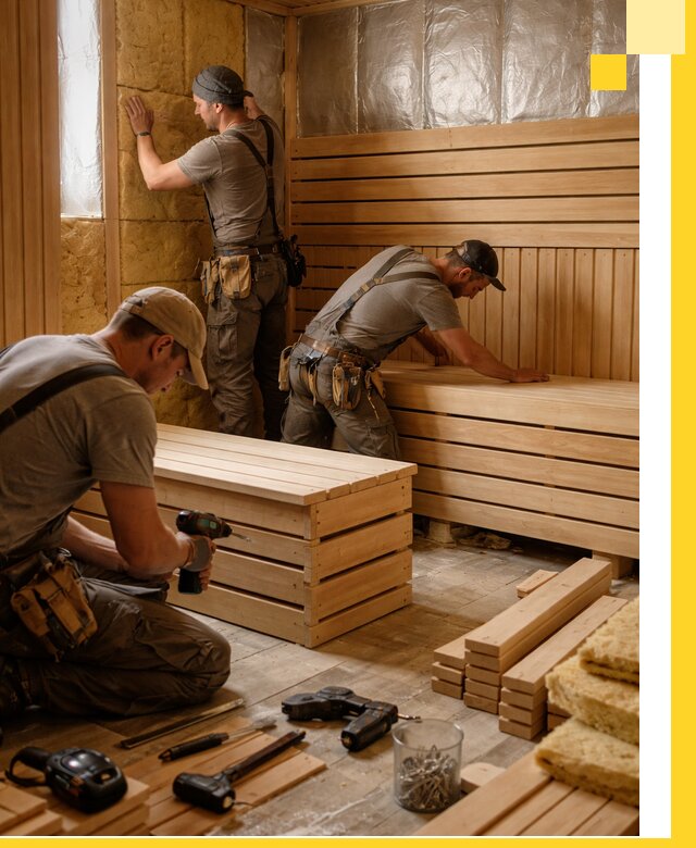 Профессиональное строительство саун под ключ в Узловой