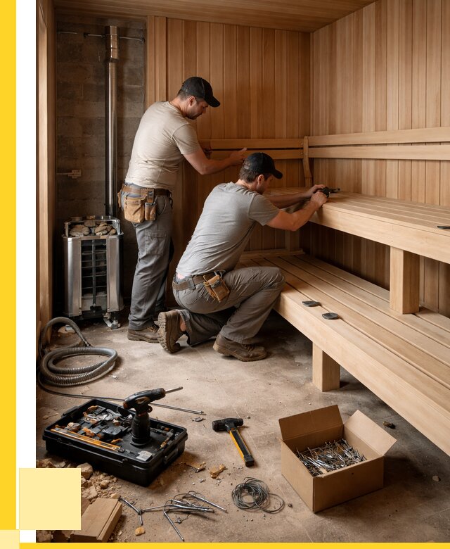 Монтаж саун под ключ в Узловой от 122220 р. | ЭриданЗлв