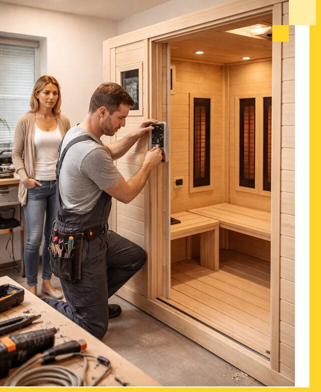 Инфракрасные сауны под ключ в Узловой продажа и установка