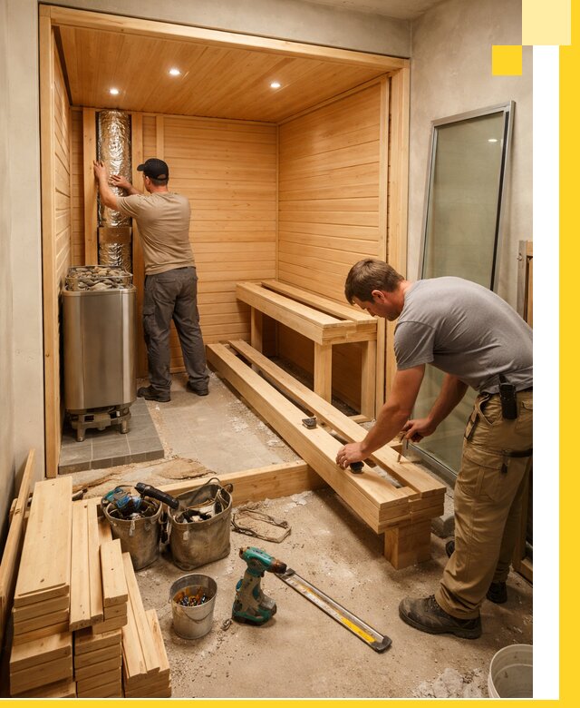 Проектирование и установка домашних саун под ключ в Узловой