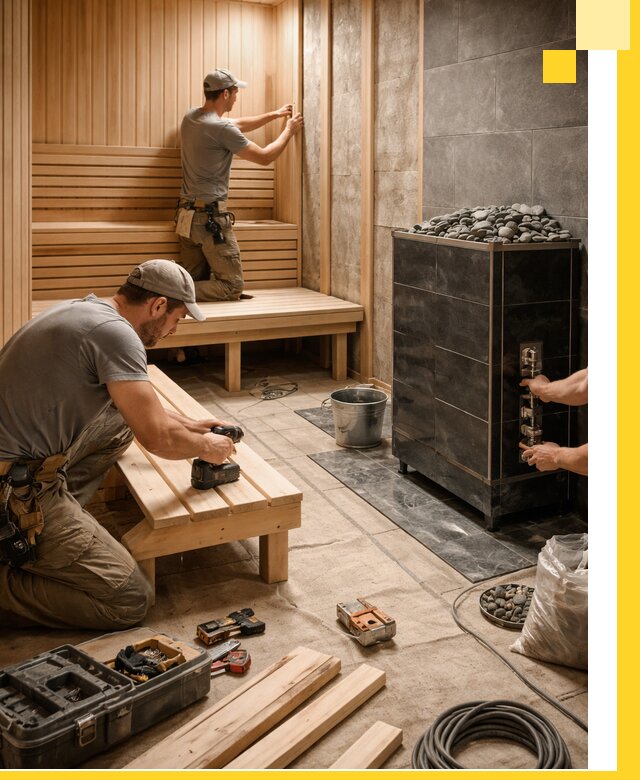 Дизайн и строительство интерьерных саун под ключ в Узловой