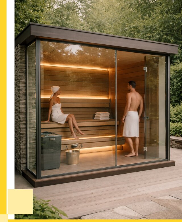 Сауна стеклянная и двери для сауны в Узловой от 254625 р. | ЭриданЗлв