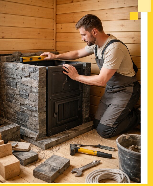 Производство и установка печей для саун под ключ в Узловой