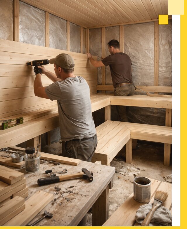 Профессиональная отделка бань и саун под ключ в Узловой