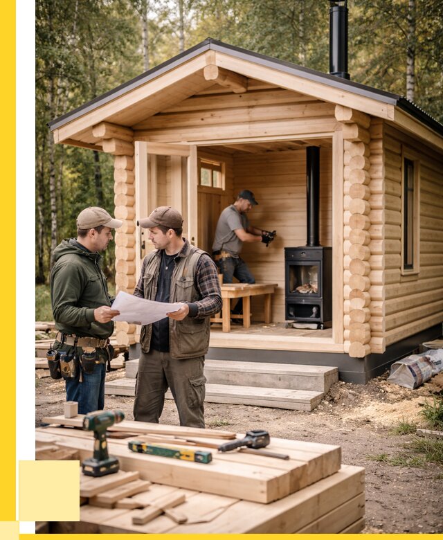 Монтаж бань под ключ в Узловой — от 203700 р. | ЭриданЗлв