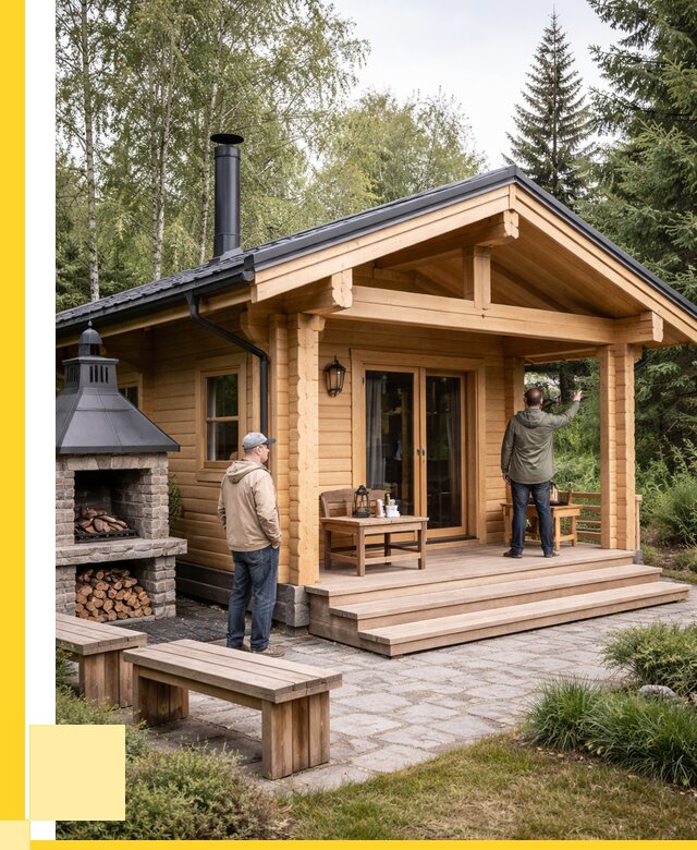 Деревянные бани под ключ в Узловой от 458325 р. | ЭриданЗлв