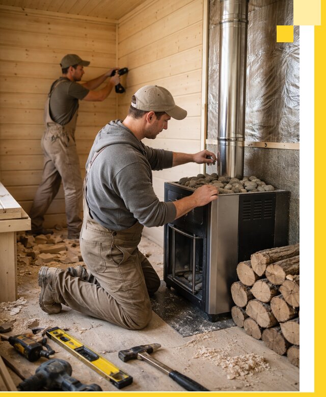 Строительство деревянных бань под ключ в Узловой проекты и монтаж