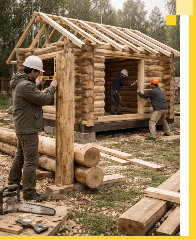 Строительство бань для дачи под ключ в Узловой с доставкой и монтажом