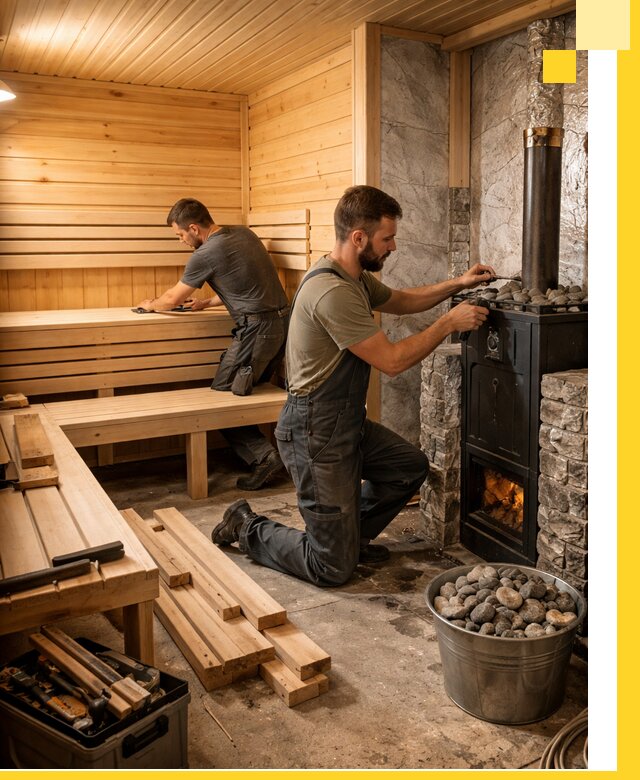 Дизайн и строительство интерьеров бань под ключ в Узловой